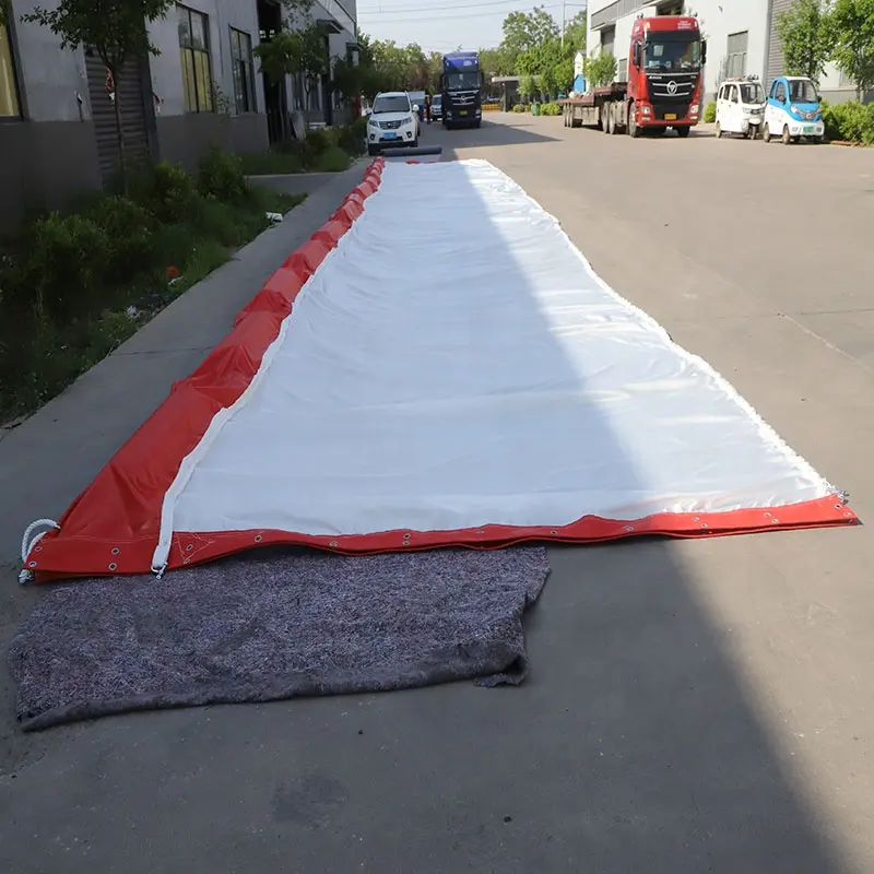 Silt Curtain Trash Cleaning Barrier For Dams Pollution Water Marine Floating River Turbidity Oil Spill Containment Boom