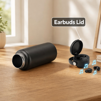 Botol Minum Olahraga Custom Vacuum Flask Travel 18oz 32oz Stainless Steel Gym Tumbler Dinding Ganda Terisolasi dengan Speaker