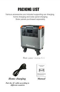 Station d'alimentation portable BIGINVERTER 4000Wh avec batterie LFP, sortie AC 4000W, générateur solaire avec UPS pour la maison et la voiture - Product Image 6
