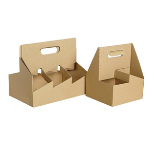 Porte-bouteilles de bière en carton ondulé de 2 mm avec logo personnalisé, matériaux recyclés, pour un transport sûr et facile - Boîte à bière 6 bouteilles - Product Image 5