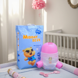 OBM Midday <span class=keywords><strong>Bear</strong></span> Baby <span class=keywords><strong>Pull</strong></span> up Pañales Pantalones Venta al por mayor Productos higiénicos desechables Pañales Fralda <span class=keywords><strong>De</strong></span> Beb - Product Image 1