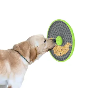 Pet toys slow pet feeder dog lick mat dog lick pad TPR lick mat for dogs with suction
