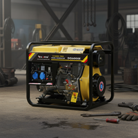 Offener tragbarer Einzylinder-Generator 2KW/5KW/8KW/10KW, einphasig, geräuscharm, 50/60Hz, neu