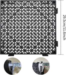 연동 고무 바닥 타일 미끄럼 방지 고무 연동 바닥 매트 배수 매트 수영장 데크 매트 야외 12 "X 12" - Product Image 5