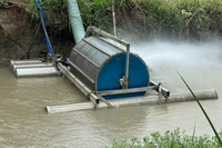 Dispositif d'aspiration d'eau autonettoyant de 10 pouces pour l'irrigation de pivot d'admission d'eau de tambour d'eau peu profonde