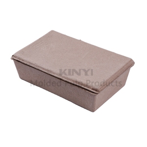 Подгонянный Компостируемый натуральный коричневый лоток для яиц мякоть косметическая бутылка упаковочная вставка - Product Image 6