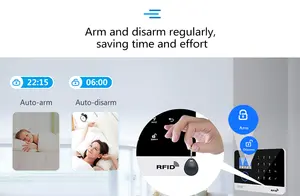 Promoción Sistemas de alarma contra intrusos Seguridad para el hogar Smartphone WiFi GSM Tuya Sistema de alarma inteligente Alarma Casa Kit - Product Image 6