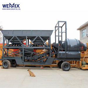 YHZM1000 Planta dosificadora de hormigón móvil Mezclador de tambor Tipo de tambor Planta mezcladora móvil - Product Image 1