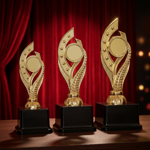 Trophée en métal moulé sous pression avec impression UV et gravure laser, portable pour événements intérieurs/extérieurs - Product Image 1