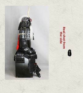 Armatura da Samurai Giapponese in Metallo Nero, Indossabile, <span class=keywords><strong>Costume</strong></span> di Halloween, Oggetto di Scena Cinematografico, Personalizzabile, per Cosplay e Feste Medievali - Product Image 3