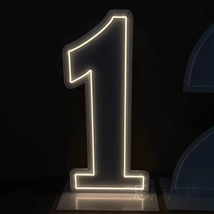 Lumière néon LED personnalisable pour les propositions de mariage, les anniversaires (10e anniversaire), et l'illumination de lettres et de chiffres « 520-Amour » - Product Image 2