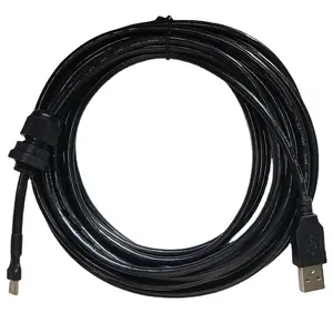 Harga grosir kabel data usb ke mikro usb dengan gland kabel M12 * 1.5 dan heatsink untuk perangkat android