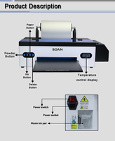 Impresora de Inyección de Tinta para Camisetas de 30 cm, Impresora de Escritorio Procolored R1390 L1800, Máquina de Impresión A3, Impresora DTF