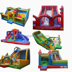 Terrain de jeu gonflable pour enfants château plein d'entrain ballon palais thème gonflable combo toboggan sautant maison de rebond - Product Image 2