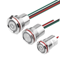 Lámpara Piloto LED Esférica de Latón IP67/IP65, Impermeable, Mini Luces Indicadoras, Interruptor de Panel