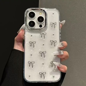 Per Apple 16 Pro Max <span class=keywords><strong>Cover</strong></span> in resina trasparente in stile Glitter <span class=keywords><strong>iPhone</strong></span> 15 14 13 12 <span class=keywords><strong>Plus</strong></span> conchiglia custodia per cellulare accessori - Product Image 3