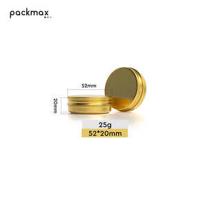 In Stock Double <b>Side</b> Gold Aluminum Jar 25-140g for Hand Cream Body Lotion Face Cream Scrub - Ancient Style Tin Wholesale - Product Image 4