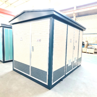 Poste de transformation préfabriqué ZHUOLI certifié CE IP54 24kV/10kV 630A 100Kvar-2500Kvar, distribution d'énergie hybride personnalisable avec verrouillage