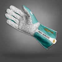 Conception de couture inversée Gants de jeu de course Sim antidérapants Doigts pré-incurvés Écran tactile Go Kart Gants de karting pour hommes