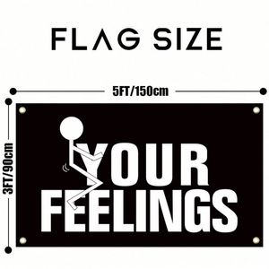 Tapisserie murale décorative Your Feelings 3x5 pieds pour chambre, dortoir universitaire, chambre à coucher, salon - Product Image 3
