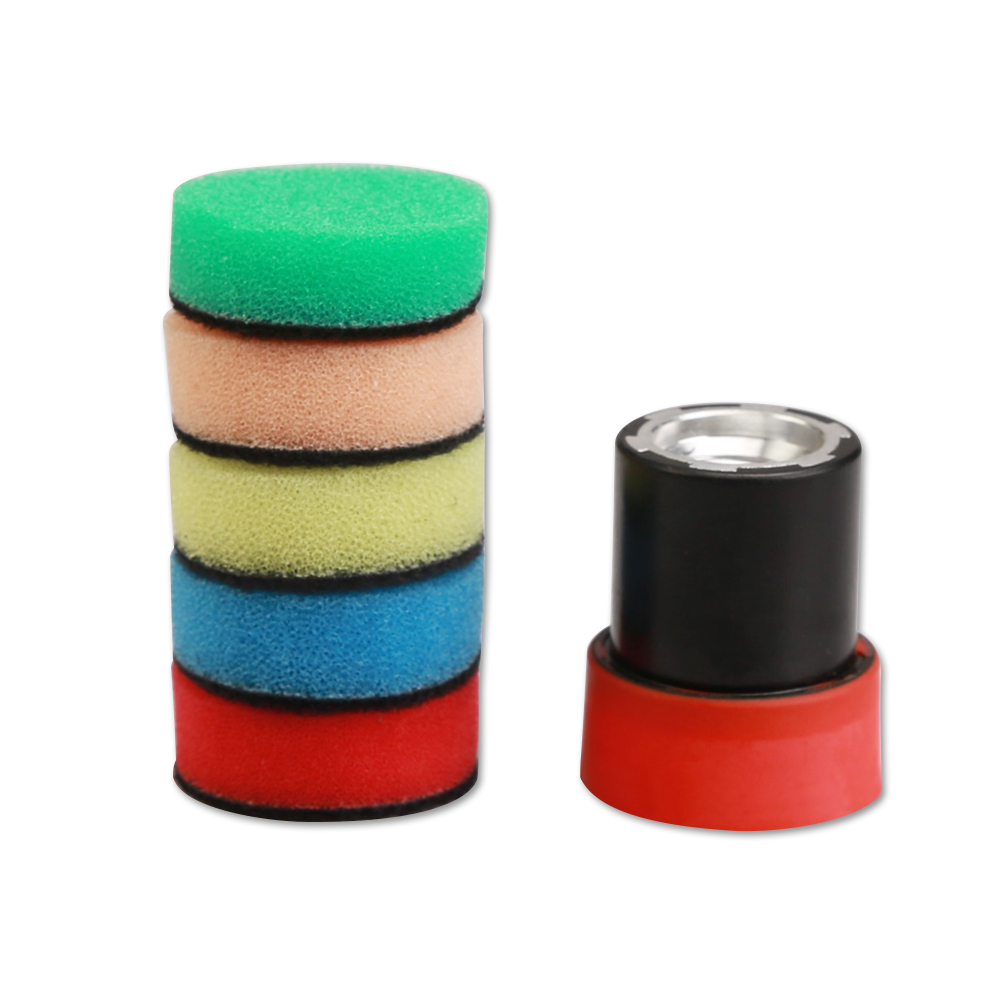 ЗИП 2019 новый по уходу за автомобилем 1 дюйм Мини Полировочный набор с 1-дюймовыечистые этикетки пробки спины плитов и пусковая площадка для автомобиля с губкой полировальная подложка