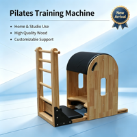 Baril d'escalade Pilates MJD M301A en chêne, durable, écologique, sûr, portable, équipement de fitness et de santé, boîte en bois, garantie 5 ans
