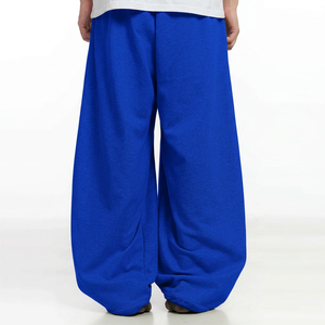 OEM Service Lightweight Casual Baggy Wide Leg Cotton Sweatpants Loose Joggers Drawstring - Product Image 3