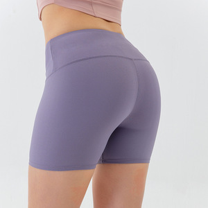 Pantaloncini Yoga LULU Personalizzati da Donna a Vita Alta, Elasticizzati, Solleva-Glutei, Anti-Sfregamento, <span class=keywords><strong>Leggings</strong></span> Sportivi ad Asciugatura Rapida per Corsa e Fitness, Pantaloncini da 3 Pollici - Product Image 4