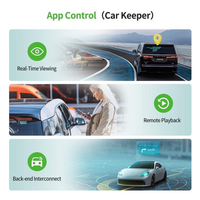 AOEDI D13 Dash Cam 4g Gestion de flotte Voiture Wifi Dashcam Avec alarme Avec plate-forme de contrôle 1080p et contrôle des applications