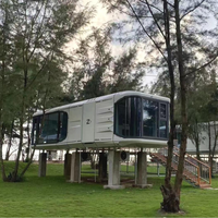Casa Modulaire Maison Z7 Modèle 38m2 Préfabriqué Mini Capsule Maison Bateau Commerce Application pour Chambre