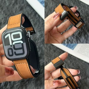 Compatible avec la montre S11 pour GT5 pour bracelet de montre en silicone à motif Crazy Horse avec fermoir magnétique - Product Image 2