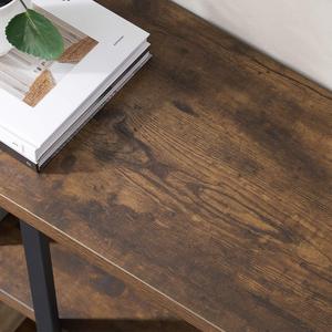 Étagère à livres en fer forgé de style américain, meuble de rangement minimaliste en pin multi-niveaux sur pied pour salle à manger - Product Image 3