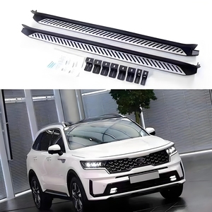 JOESHIER High Quality Luxury Full Set Aluminum Alloy Off-Road Side <b>Steps</b> Running Board Screw Fixing OEM Protection for KIA - Product Image 1