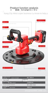 Máy làm phẳng tường bằng pin Lithium, nhẹ, sạc điện, máy trát vữa xi măng, đánh bóng, làm mịn mặt đất - Product Image 6