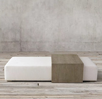 Table basse carrée simple et moderne, style luxe léger, design haut de gamme pour salon, table basse individuelle