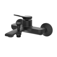 Mitigeur de douche mural moderne chromé à levier unique avec inverseur, pour eau chaude et froide, robinet de baignoire avec cartouche céramique