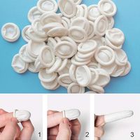 Doigts en latex, antistatiques, gants de protection blancs, imperméables et antidérapants, doigts jetables pour le nail art