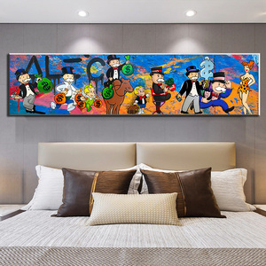 Graffiti serie <span class=keywords><strong>Alec</strong></span> cuadro sobre lienzo para pared sin riesgo sin recompensa arte pop carteles lienzo pintura para la decoración de la habitación de la oficina en casa - Product Image 2