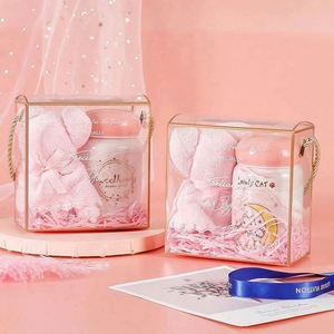 Ensemble cadeau de tasses en verre et en céramique créatives de 300 ml, motifs de chat dorés anglais, personnalisés pour les cadeaux de mariage, utilisation domestique pour enfants - Product Image 5