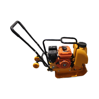 Compacteur de construction à essence C60 haute performance Compacteur de sol à plaque vibrante Noyau de moteur GX160 comprenant un roulement de moteur