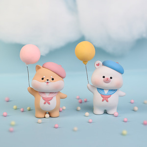 Figurines en résine personnalisées Dudu Paradise, écologiques, peintes à la main, sur le thème de l'amour, décorations de voiture modernes et créatives, décoration intérieure pour - Product Image 3