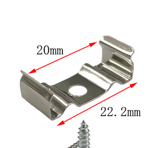 Bán Buôn Thép Không Gỉ Chiếu Sáng Ống Lịch Thi Đấu U Shape Clips Đèn Mùa Xuân Kẹp - Product Image 3
