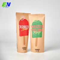 Sachets en papier compostables et biodégradables personnalisés avec logo, résistants à l'humidité, pour crème glacée, bâtonnets glacés, chewing-gum et lait - Vente en gros