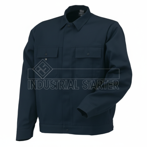 Veste industrielle FUSTIAN bleue pour homme - Product Image 1