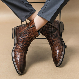 Stivaletti da <span class=keywords><strong>uomo</strong></span> britannici Casual autunno inverno stivali Chukka corti taglie forti - Product Image 1