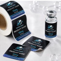 Etiquetas de Película Personalizadas para Botellas de Vidrio de 3ml y 10ml para Almacenamiento de Péptidos y Cajas Exteriores