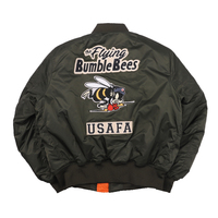 Veste de pilote tendance USAFA 2021, nouvelle conception, vêtements d'hiver pour hommes, veste bomber de vol, imperméable, coupe-vent, écologique, vintage