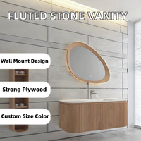 Meuble-lavabo de salle de bain moderne en céramique, durable, résistant à l'eau, écologique, facile à installer, 80 cm, miroir inclus, garantie 3 ans