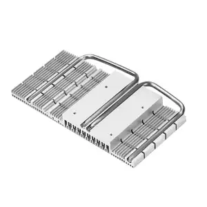 Aluminum cooling solution Heat Sinks Cold Plates Blocks square module heatsink copper pipe led heatsink for cooling system