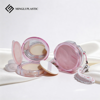 Nouveau Style Transparent Coussin D'air Fondation Cas 12g Maquillage Bb Crème Coussin D'air Boîte En Plastique Compact Poudre Cas Avec Miroir